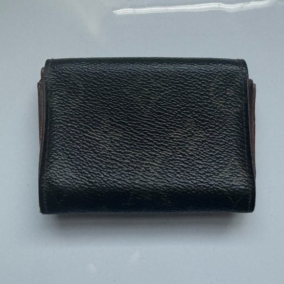Louis Vuitton Monogram Wallet Brown LV Coin Elise Bifold Mini Wallet Compact - Picture 3 of 13